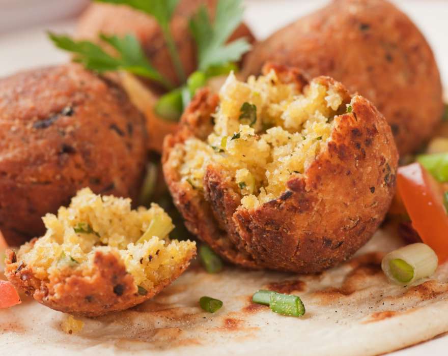 Knusprige falafel