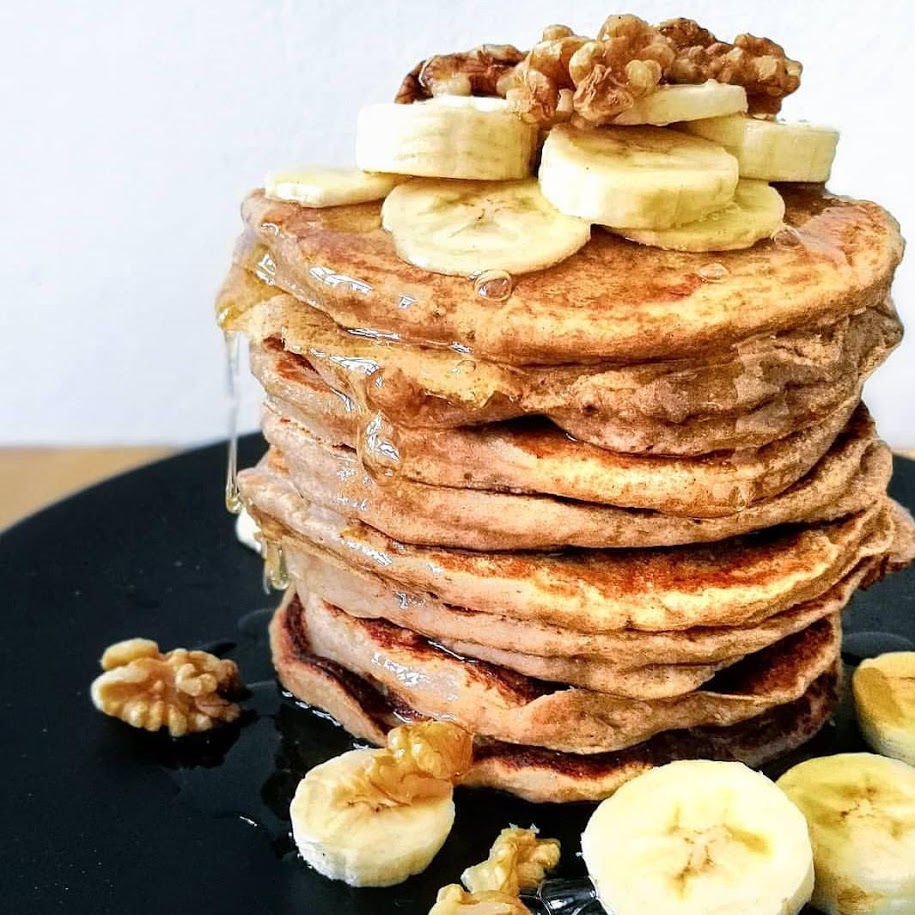 Bananen Pancakes Buchweizen vegan