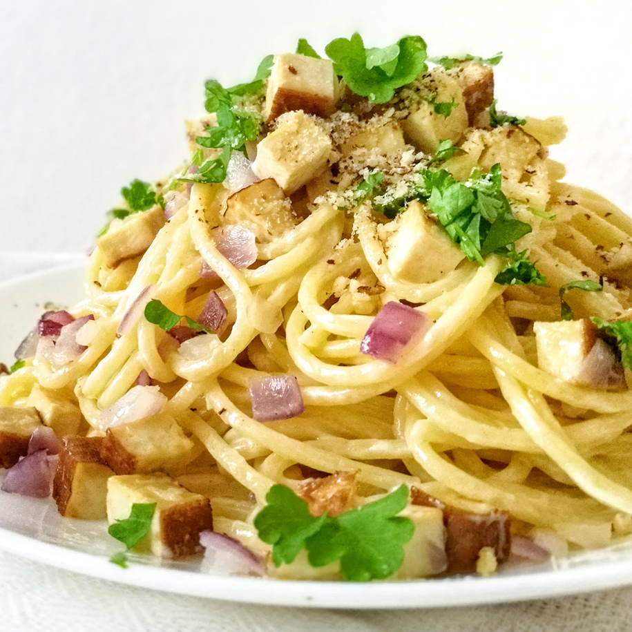 Spaghetti Carbonara vegan