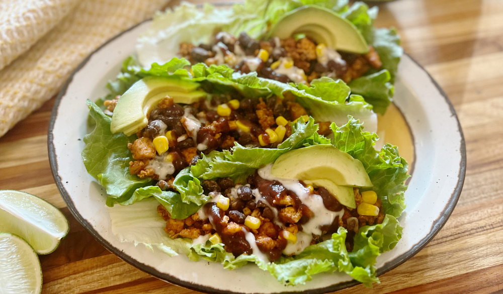 BBQ-Tofu-Salat-Wraps